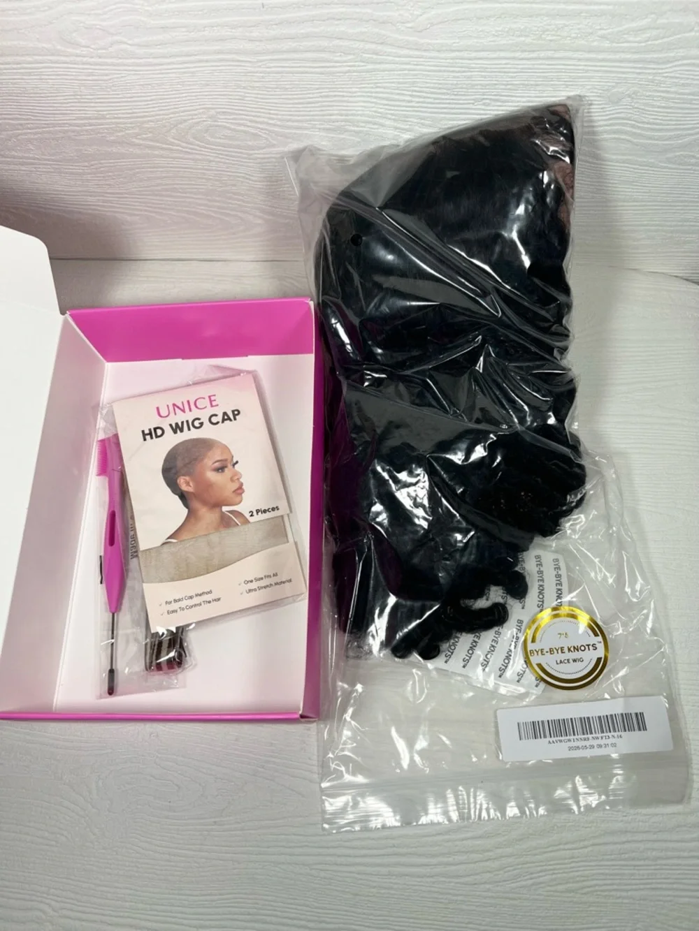 Unice Natural Black Human Hair Curly Finger Coil 16 Inch Wig